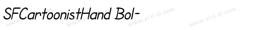 SFCartoonistHand Bol字体转换